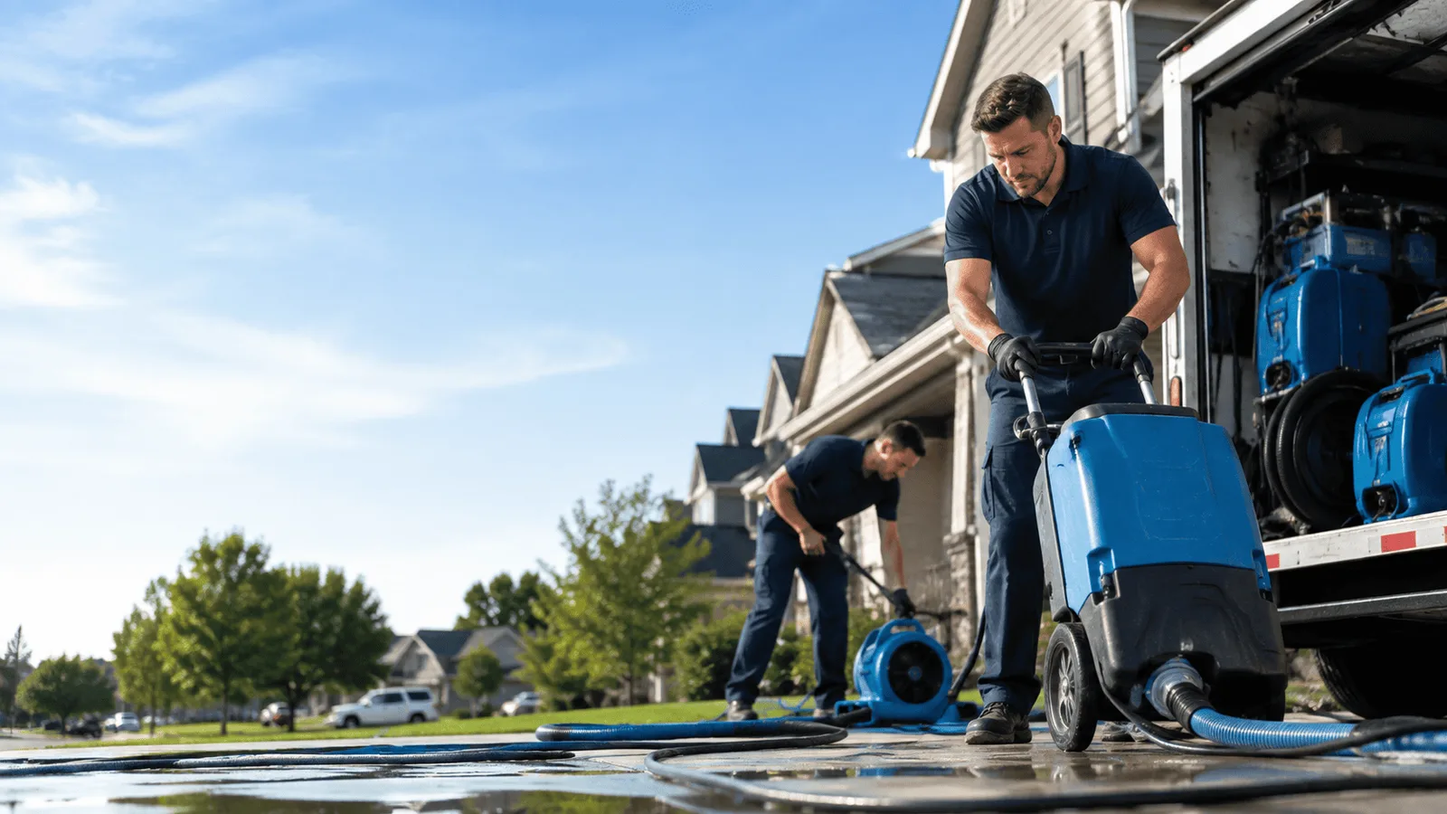 Basement Flooding being performed in Mountlake Terrace, WA